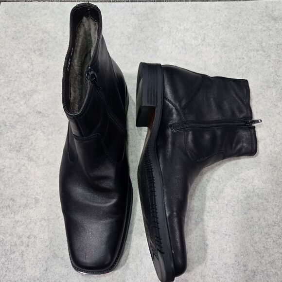 🐢 Romano Sicari Leather Boots. Size 43/10 Vero Cuolo Made in Italy. - Picture 1 of 15